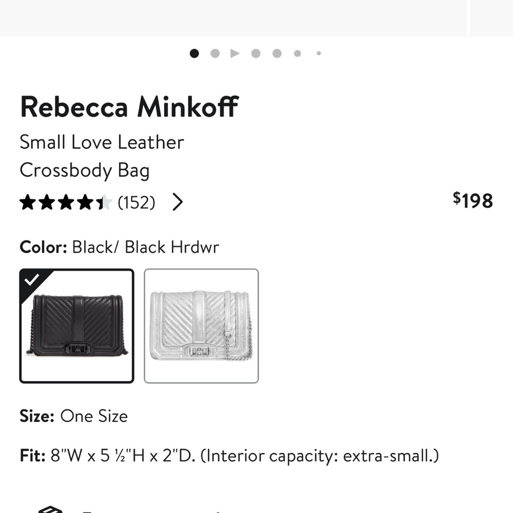 Rebecca Minkoff - small black leather handbag - Picture 10 of 11